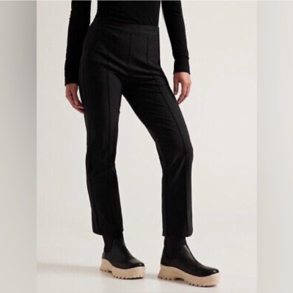 ATHLETA Headlands Hybrid Straight Leg Black Pants Stretch Women's Size 8 - Picture 13 of 15